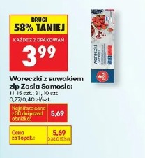 Woreczki z suwakiem Zosia Samosia, 11, 15 i 25 szt.