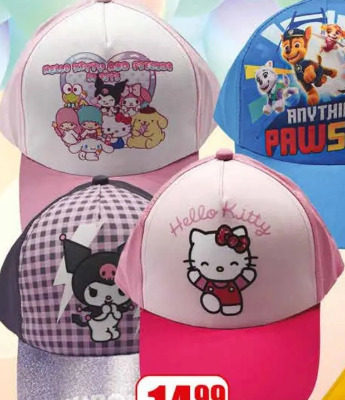 Czapka z daszkiem dziecięca z licencją