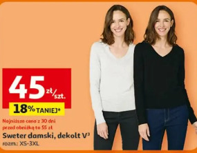 Sweter damski, dekolt V INEXTENSO