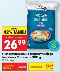 Filet z morszczuka argentyńskiego bez skóry Marinero