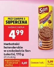 Herbatniki holenderskie w czekoladzie San, 170 g