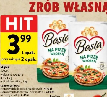 Mąka Basia na pizzę włoską