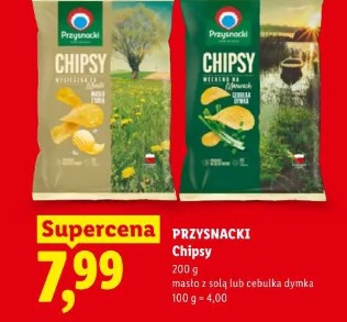 Przysnacki Chipsy masło z solą lub cebulka dymka