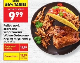 Pulled pork szarpana wieprzowina Wolno Gotowane Kraina Mięs