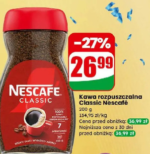 Kawa rozpuszczalna Classic Nescafé