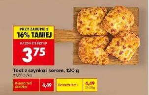 Tost z szynką i serem
