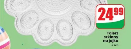Talerz szklany na jajka