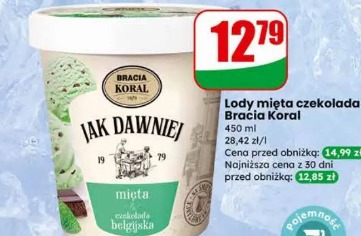 Lody mięta czekolada Bracia Koral