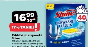 Tabletki do zmywarki Shine