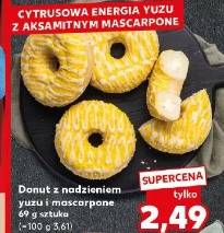 Donut z nadzieniem yuzu i mascarpone