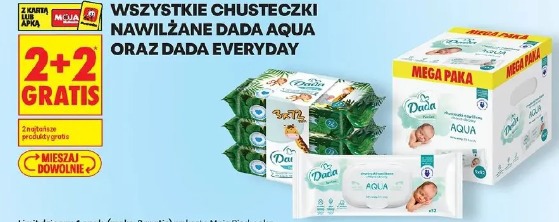 Wszystkie chusteczki nawilżane Dada Aqua oraz Dada Everyday