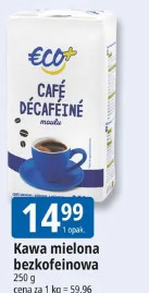 Kawa mielona bezkofeinowa ECO+