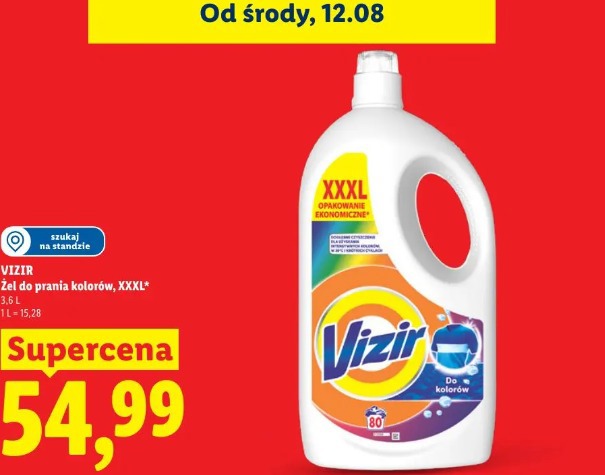 Vizir Żel do prania kolorów, XXXL