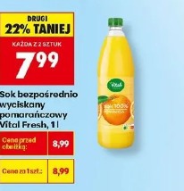 Sok bezpośrednio wyciskany pomarańczowy Vital Fresh