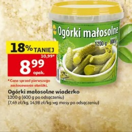 Ogórki małosolne wiaderko