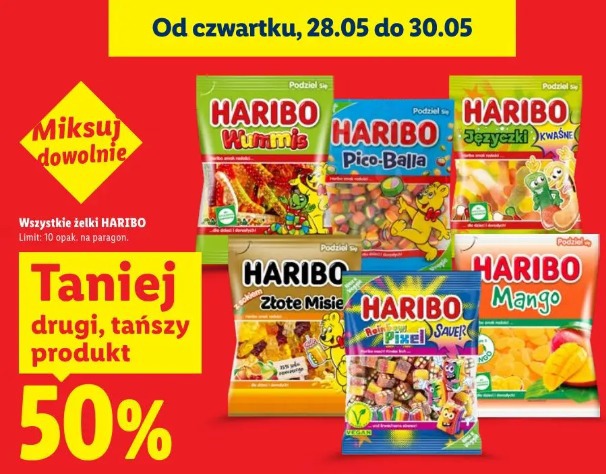 Wszystkie żelki Haribo