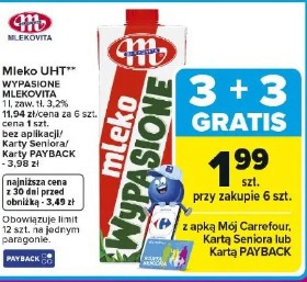 Mleko UHT Wypasione Mlekovita