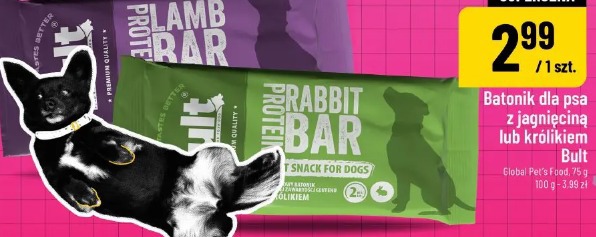 Batonik dla psa z jagnięciną lub królikiem Bult