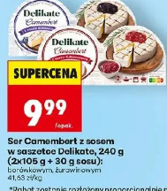 Ser Camembert z sosem w saszetce Delikato