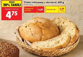 Chleb orkiszowy z ziarnami