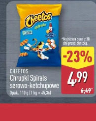 Cheetos Chrupki Spirals serowo-ketchupowe