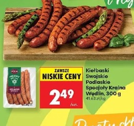 Kiełbaski Swojskie Podlaskie Specjały Kraina Wędlin