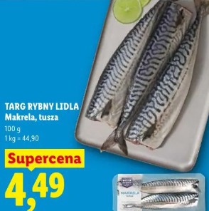 Targ Rybny Lidla Makrela, tusza