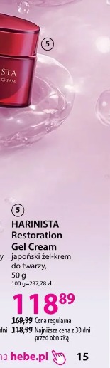 HARINISTA Restoration Gel Cream japoński żel-krem do twarzy