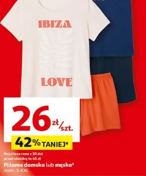 Piżama damska lub męska Inextenso