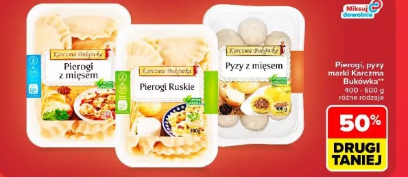 Pyzy z mięsem Karczma Bukówka