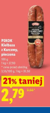 Pikok kiełbasa z Karczmy, pieczona