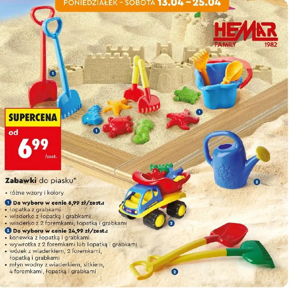 Zabawki do piasku Hemar