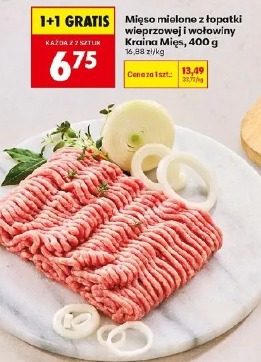 Mięso mielone z łopatki wieprzowej i wołowiny Kraina Mięs