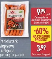 Frankfurterki wieprzowe z cielęciną