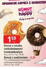 Donut o smaku czekoladowym/truskawkowym