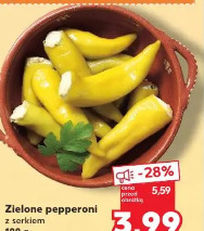 Zielone peperoni z serem
