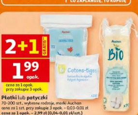 Płatki lub patyczki Auchan