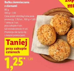 Bułka ziemniaczana z ziarnami