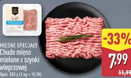 Mięsne specjały Chude mięso mielone z szynki wieprzowej
