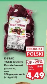K-stad Takie Dobre Polskie buraki gotowane, całe