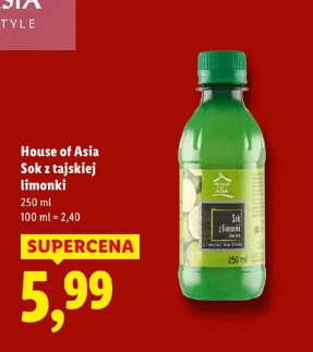 House of Asia Sok z tajskiej limonki