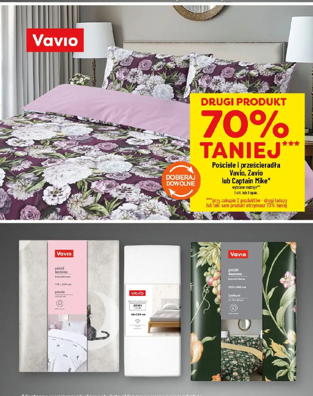 Pościele i prześcieradła Vavio, Zavio lub Captain Mike