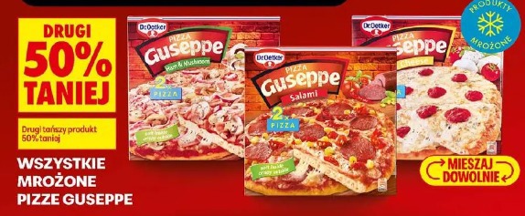 Wszystkie mrożone pizze Guseppe