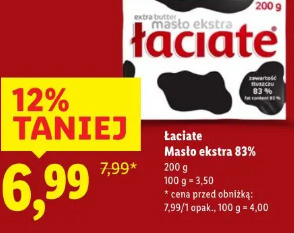 Łaciate masło ekstra 83%