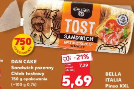 Dan Cake sandwich pszenny chleb tostowy