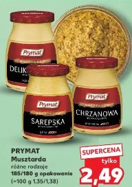 Prymat Musztarda różne rodzaje