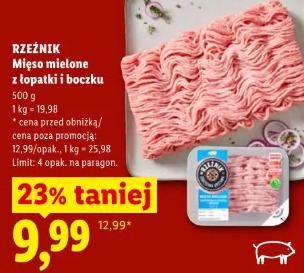 Rzeźnik Mięso mielone z łopatki i boczku