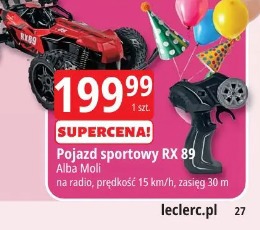 Pojazd sportowy RX 89 Alba Moli na radio, prędkość 15 km/h, zasięg 30 m