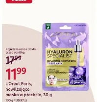 L'Oréal Paris, nawilżająca maska w płachcie