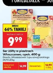 Ser żółty w plastrach Włoszczowski, Gouda
